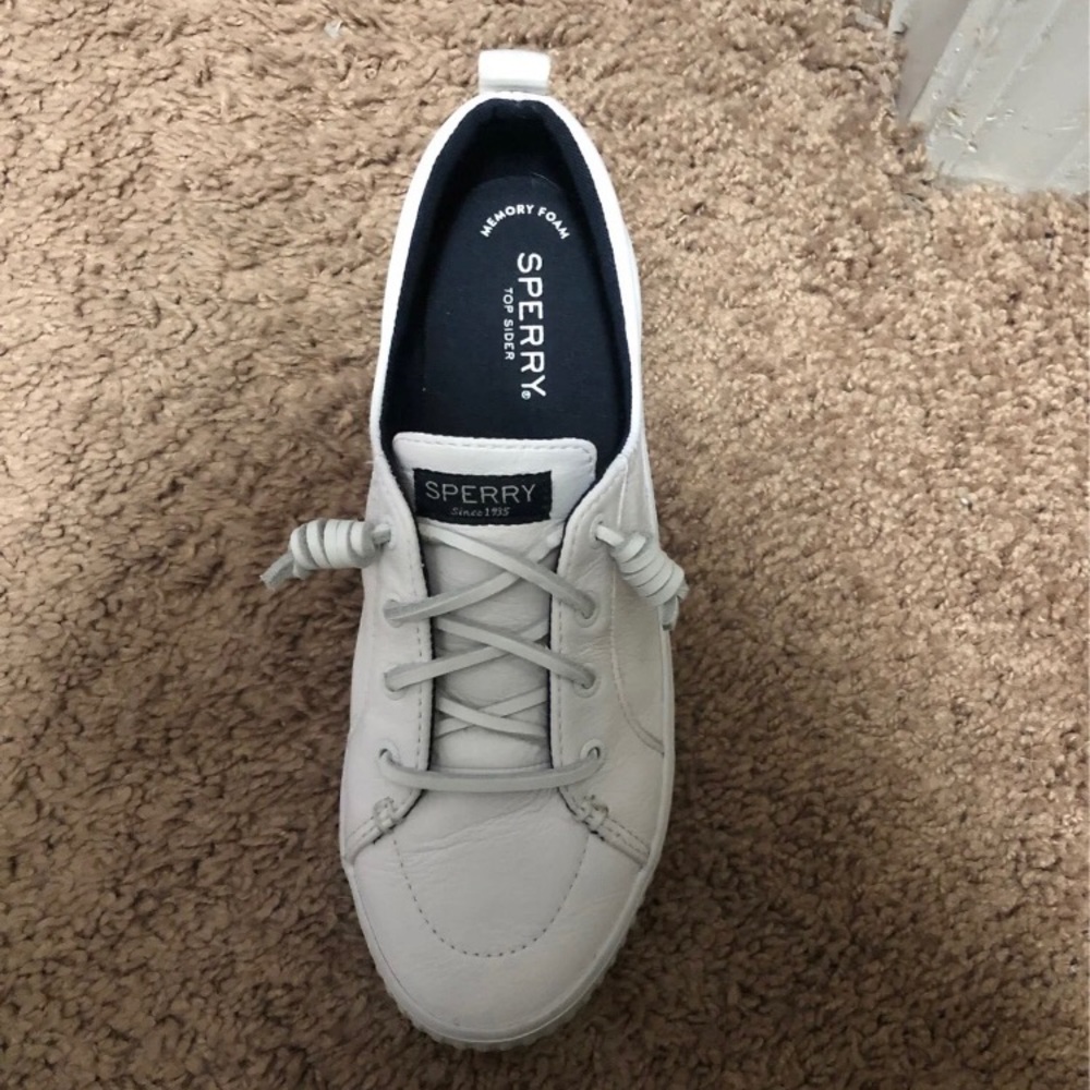 White sperry shoes